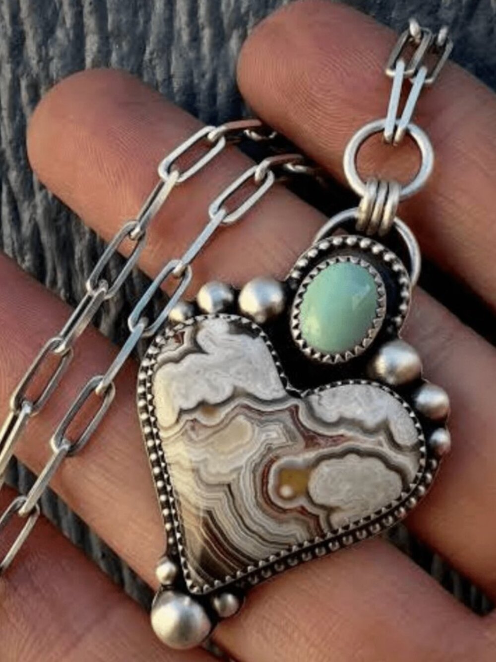 Nestern Style heart Pendant Necklace